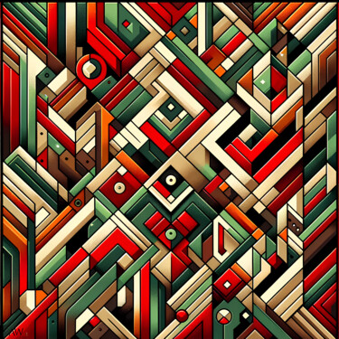Autumn geometry #2 数字艺术 标题为“Autumn geometry #2” 由Anna Werth, 原创艺术品, 2D数字工作