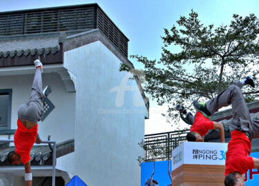 Photography titled "HK10-Street Perform…" by Clement Tsang, Original Artwork, Digital Photography