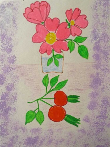 「19」というタイトルの絵画 Flower Planetによって, オリジナルのアートワーク, アクリル