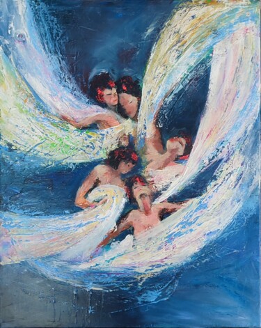 绘画 标题为“Ballet Fémina” 由Bea Madelenat, 原创艺术品, 丙烯 安装在木质担架架上