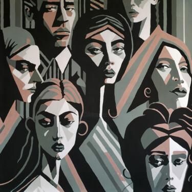 绘画 标题为“Six and a half” 由Maxim Lezarev, 原创艺术品, 丙烯