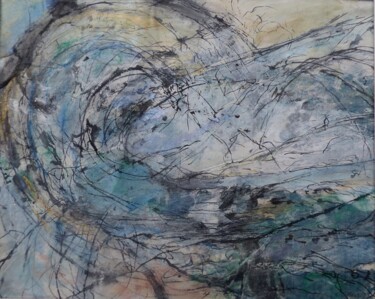 "Tempête  n°7" başlıklı Resim Sylvie Touzery tarafından, Orijinal sanat, Mürekkep