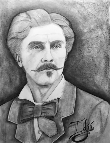 Dessin intitulée "Gabriel F." par Eric Garnier (Idji), Œuvre d'art originale, Graphite