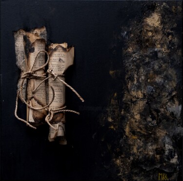 Peinture intitulée "Mais qu'écrire??" par Mck, Œuvre d'art originale, Acrylique