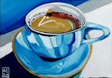 Peinture intitulée "Expresso" par Aéro, Œuvre d'art originale, Acrylique Monté sur Châssis en bois