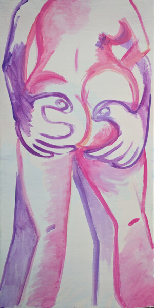 Pants-Off Dance-Off 绘画 标题为“Pants-Off Dance-Off” 由Oberlin The Artist, 原创艺术品, 丙烯