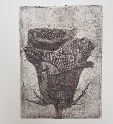 印花与版画 标题为“"Una rosa per non d…” 由Alex Iattarelli (Al_iatar), 原创艺术品, 雕刻