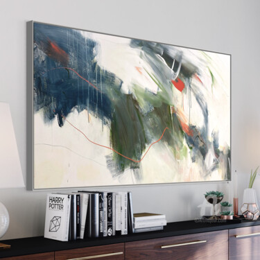 Peinture intitulée "Through The Echoes" par Cheryl Harrison, Œuvre d'art originale, Acrylique