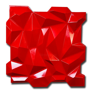 雕塑 标题为“Geometric 02” 由Simone De Rosa, 原创艺术品, 丙烯 安装在木板上