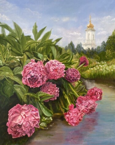 Peinture intitulée "Июнь" par Tat Ana Prohorova, Œuvre d'art originale, Huile