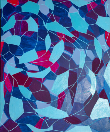 绘画 标题为“PENTAZEN Nuances de…” 由Mathilde Guégan, 原创艺术品, 丙烯 安装在木质担架架上