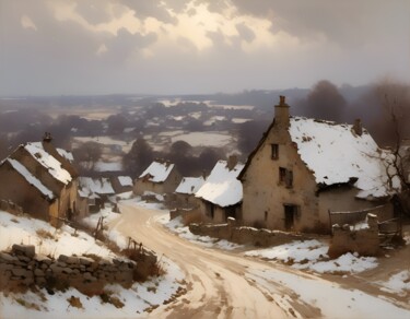 Digital Arts titled "Il fait froid" by Didier Pistol, Original Artwork, AI generated image