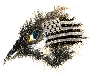 Digital Arts titled "Pandemi Bird BRETAG…" by Johann Sidlo, Original Artwork, Digital Painting