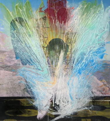 Brebis - Série Aspiration d'eau Part. VI : lumière, 2021 绘画 标题为“Brebis - Série Aspi…” 由Laurent Valera, 原创艺术品, 墨 安装在其他刚性面板上