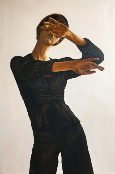 Dancing Schilderij getiteld "Dancing" door Lena Med, Origineel Kunstwerk, Olie