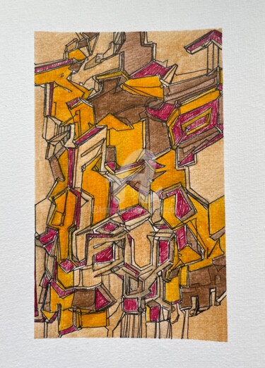 Dessin intitulée "F49" par Chris.Sopena, Œuvre d'art originale, Stylo gel