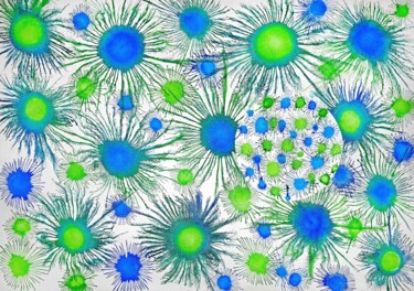 Exploflora Series No. 99 Painting titled "Exploflora Series N…" by Sumit Ratta, Original Artwork, Acrylic