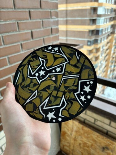Картина под названием ""MiniVinyl" by Monk…" - Monker, Подлинное произведение искусства, Акрил