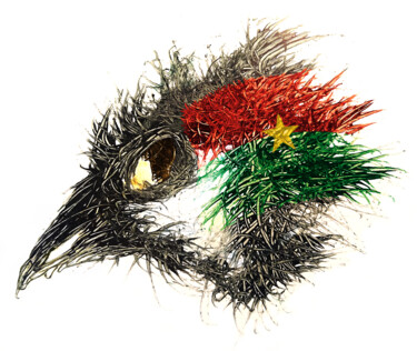 数字艺术 标题为“Pandemi Bird Burkin…” 由Johann Sidlo, 原创艺术品, 数字油画