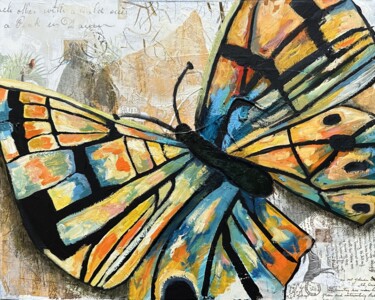 绘画 标题为“Flutterby” 由Nicole Simmons, 原创艺术品, 丙烯