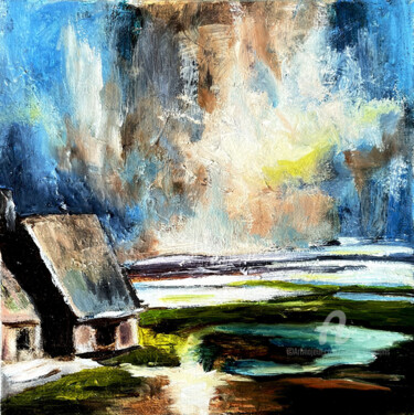 Schilderij getiteld "Fantastical Daydream" door Nicole Simmons, Origineel Kunstwerk, Olie