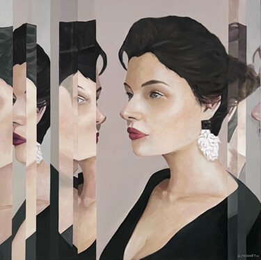 Peinture intitulée "Intimités" par Agnès Monnet, Œuvre d'art originale, Acrylique Monté sur Châssis en bois