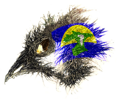 数字艺术 标题为“Pandemi Bird Chatha…” 由Johann Sidlo, 原创艺术品, 数字油画