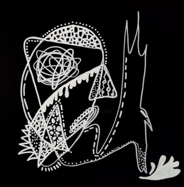「dessin automatique…」というタイトルの描画 Anna Anによって, オリジナルのアートワーク, アクリル
