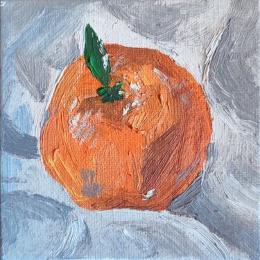 Peinture intitulée "Clémentine n°1" par Anna An, Œuvre d'art originale, Huile Monté sur Carton