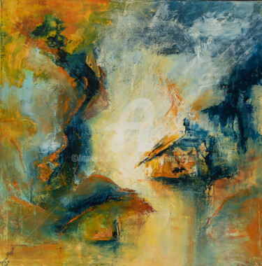 Peinture intitulée "Clarté" par Françoise Dugourd-Caput, Œuvre d'art originale, Huile Monté sur Châssis en bois