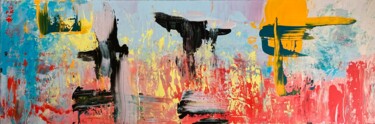 Painting titled "SPICE" by Nina Brandhoff, Original Artwork, Acrylic Mounted on Wood Stretcher frame