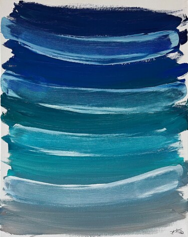 Peinture intitulée "H2’Ocean" par Pierre Verdier, Œuvre d'art originale, Acrylique