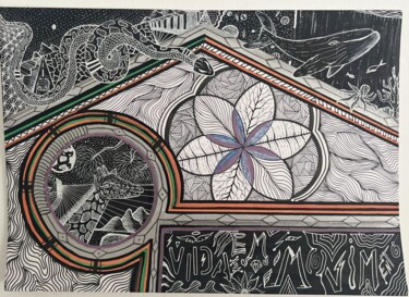 Painting titled "MOTION LIFE" by Geovane Lemos, Original Artwork, Marker