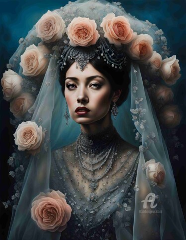 Digital Arts titled "Ebonel" by Hazel, Original Artwork, Digital Print