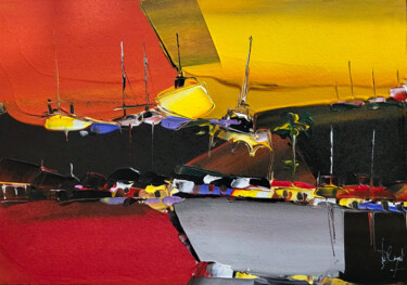 Peinture intitulée "Une écriture graphi…" par Muriel Cayet, Œuvre d'art originale, Acrylique