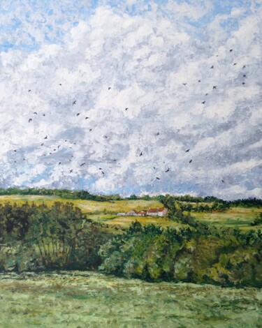 Oiseaux dans le vent