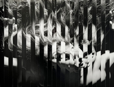 Collages titled "Evanescence" by Agnès Monnet, Original Artwork, Collages