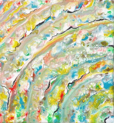 La douce effervescence Painting titled "La douce effervesce…" by Derollepot, Original Artwork, Acrylic Mounted on Wood Stretcher frame