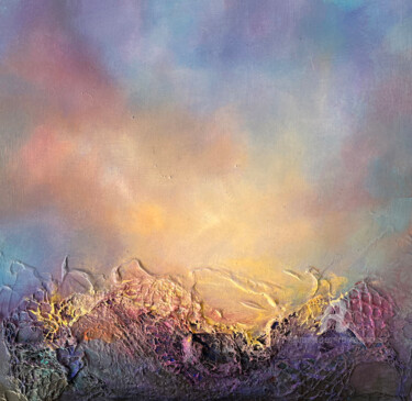 Painting titled "Ethereal 4" by Clare Schouten, Original Artwork, Acrylic