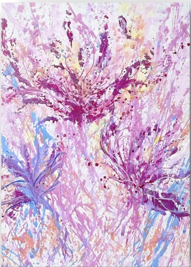 绘画 标题为“fireworks” 由Vivian Wang, 原创艺术品, 丙烯