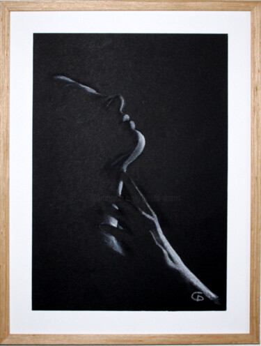 Série : La femme en clair obscur. 337 - Femme 1 - 3370324. Peinture intitulée "Série : La femme en…" par Gdlapalette, Œuvre d'art originale, Pastel Monté sur Autre panneau rigide
