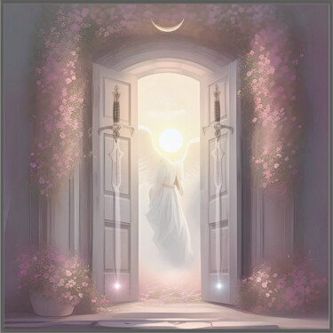 Digital Arts titled "Angel Door" by Harald Dastis, Original Artwork, 2D Digital Work