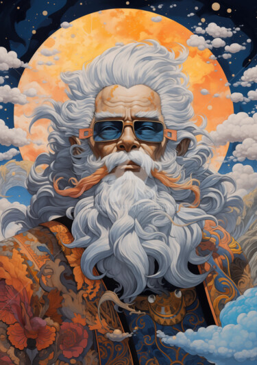 数字艺术 标题为“Old man 4” 由Hanna Kochet, 原创艺术品, AI生成的图像