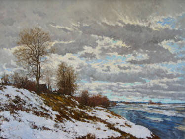 Painting titled ""Первый день весны"" by Anton Vyrvo, Original Artwork, Oil