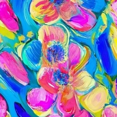 数字艺术 标题为“Spring flowers” 由Элина Плеханова, 原创艺术品, AI生成的图像