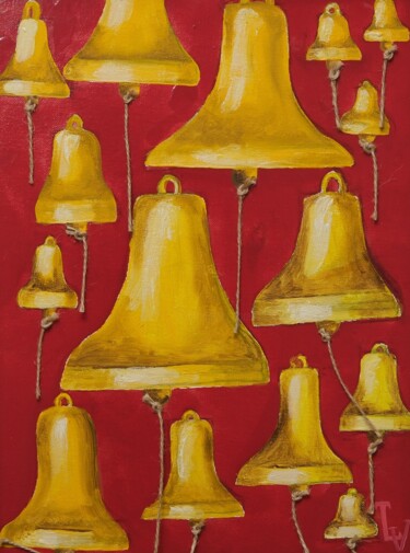 Painting titled "Позвони" by Tatiana Lysova, Original Artwork, Oil