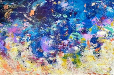 绘画 标题为“The Blues” 由Marcela Diaz (Prema), 原创艺术品, 丙烯