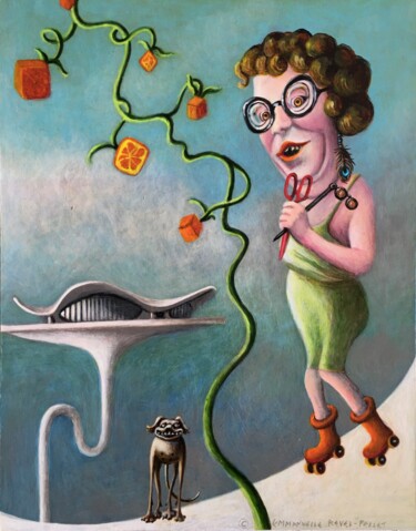 Peinture intitulée ""Voyez un peu la be…" par Emmanuelle Pellet, Œuvre d'art originale, Acrylique