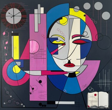 Painting titled "Nous n avons pas de…" by Rose Mary Vallas, Original Artwork, Acrylic Mounted on Wood Stretcher frame
