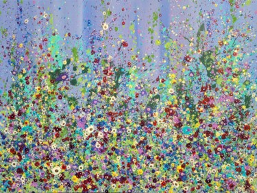 Abstract flower painting Garden Meadow Painting titled "Abstract flower pai…" by Valentina Pufe, Original Artwork, Acrylic